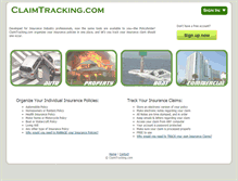 Tablet Screenshot of personal.claimtracking.com
